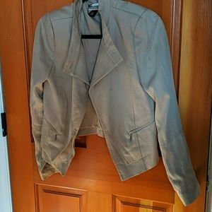 Tan cloth professional jacket from white and black